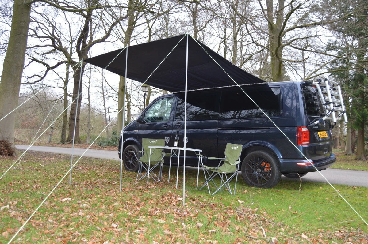 2X Awning Canopy for Campervan Caravan (BLACK)
