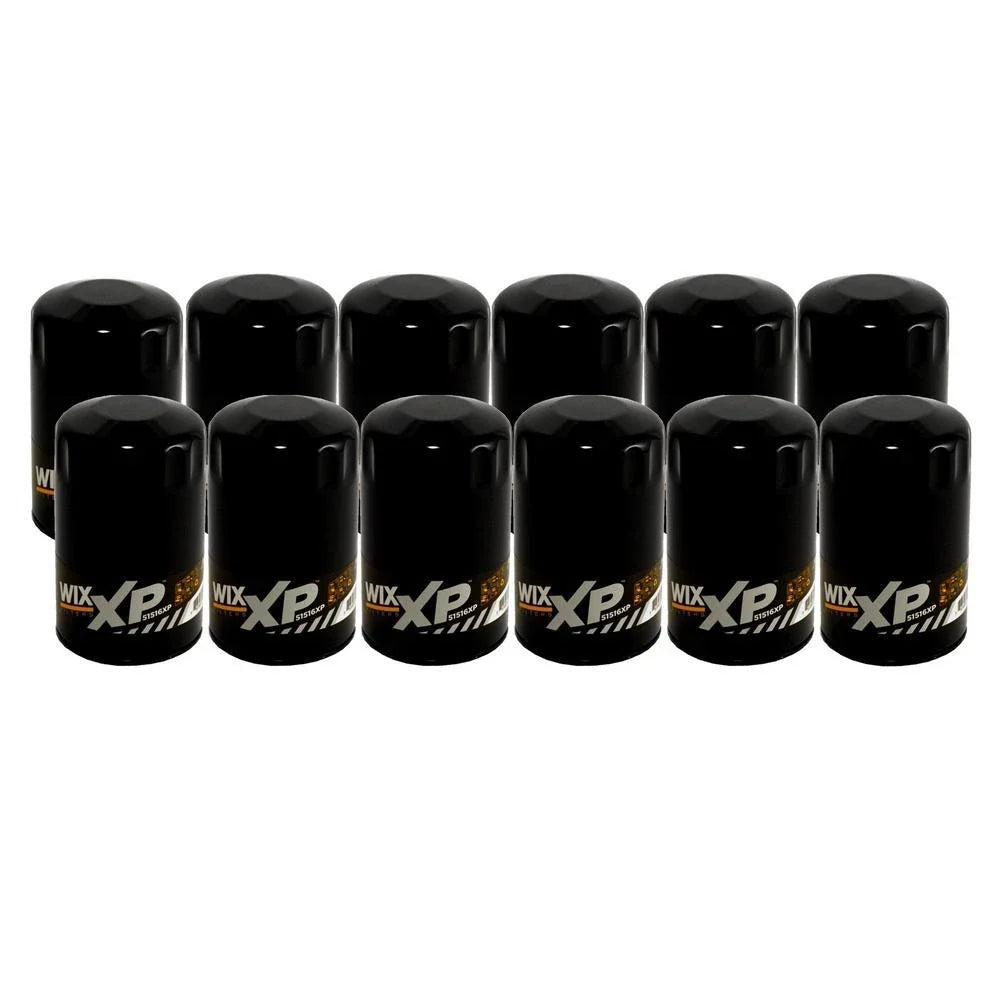 Set of 12 Wix 51516XP Engine Oil Filters for (Spin-On)