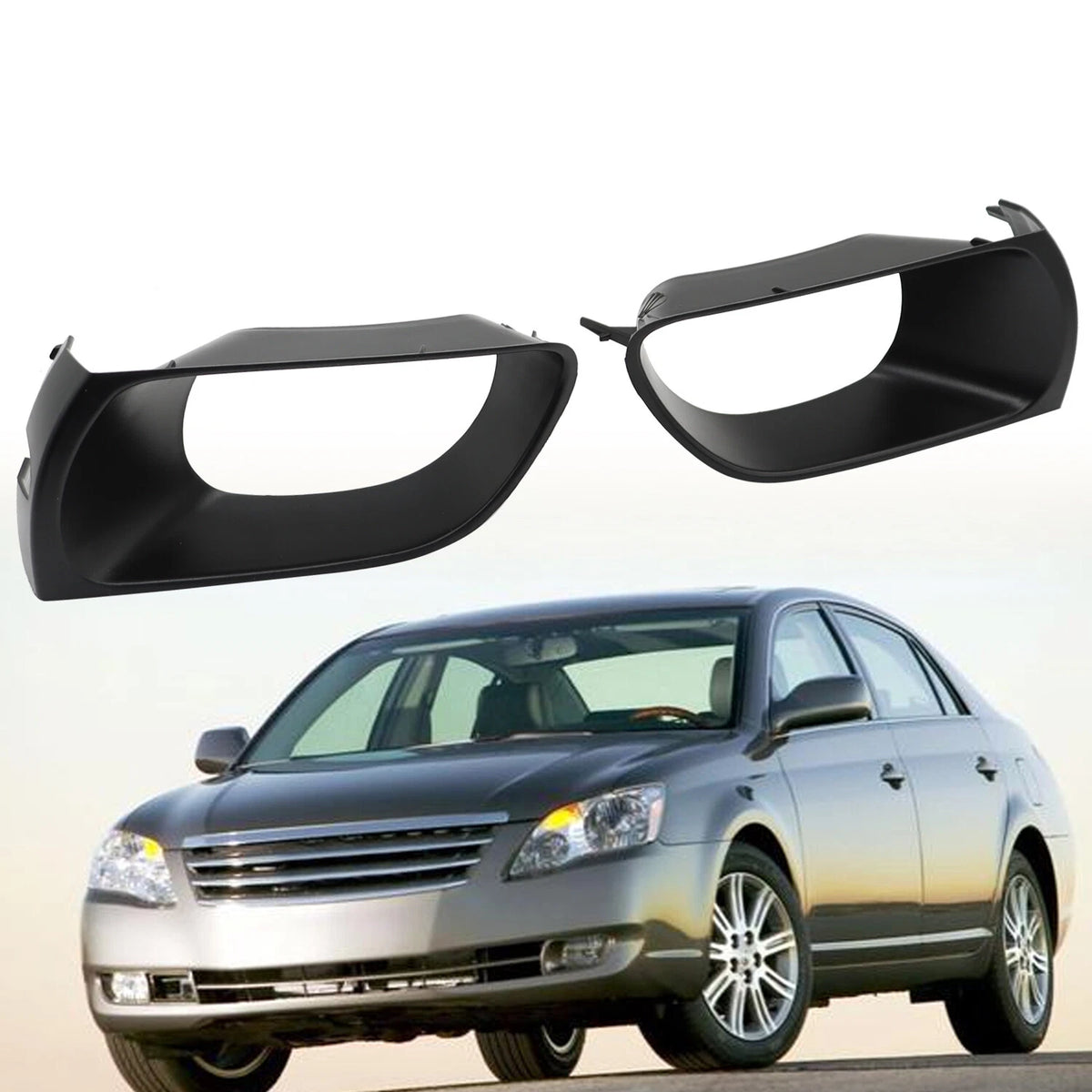 2Pc Fog Light Trim Set for Toyota Avalon (2005–2007) 52127AC901, 52129AC901