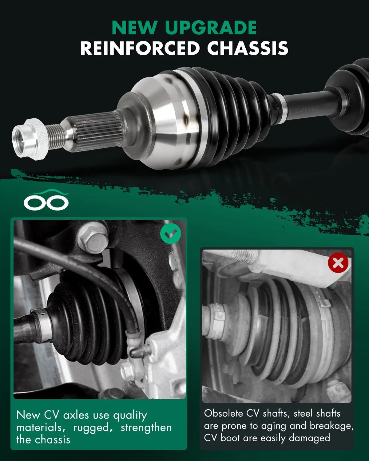 CV Axle Assembly for Hummer H3 H3T (2007–2010) 3.7L