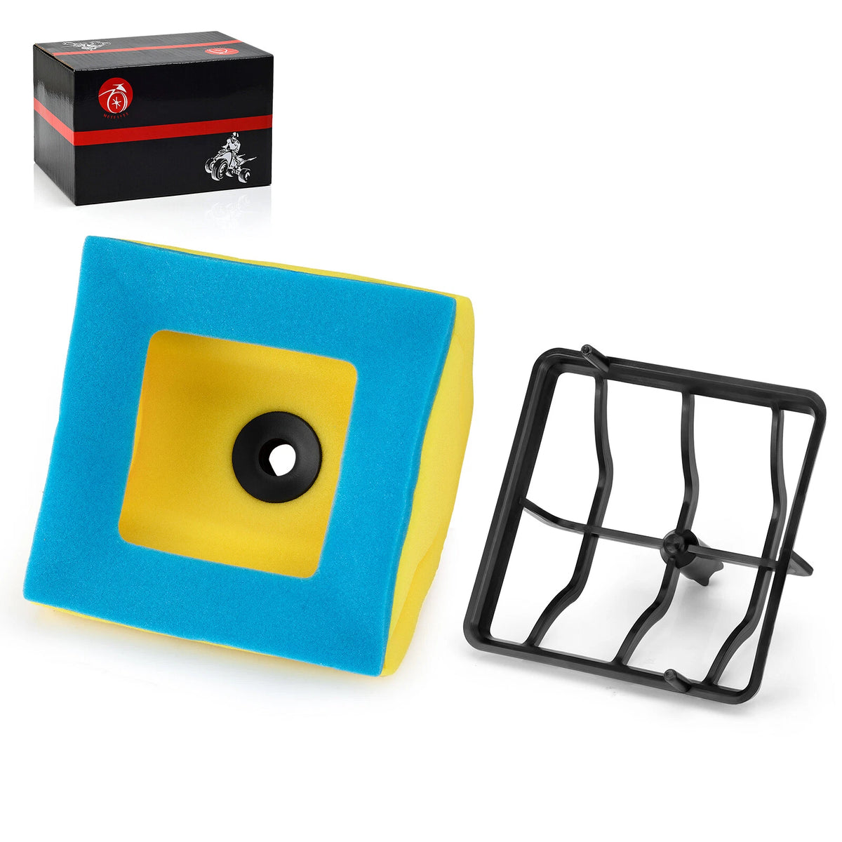 Air Filter + Cage Holder for Honda CRF150F CRF230F (2003–2019) 17214-KPS-900, 17213-KPS-900