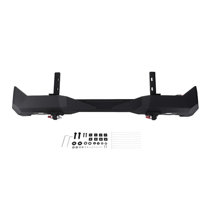 Powder Coated Steel Rear Bumper with LED Lights for Toyota Tacoma (2016–2023)