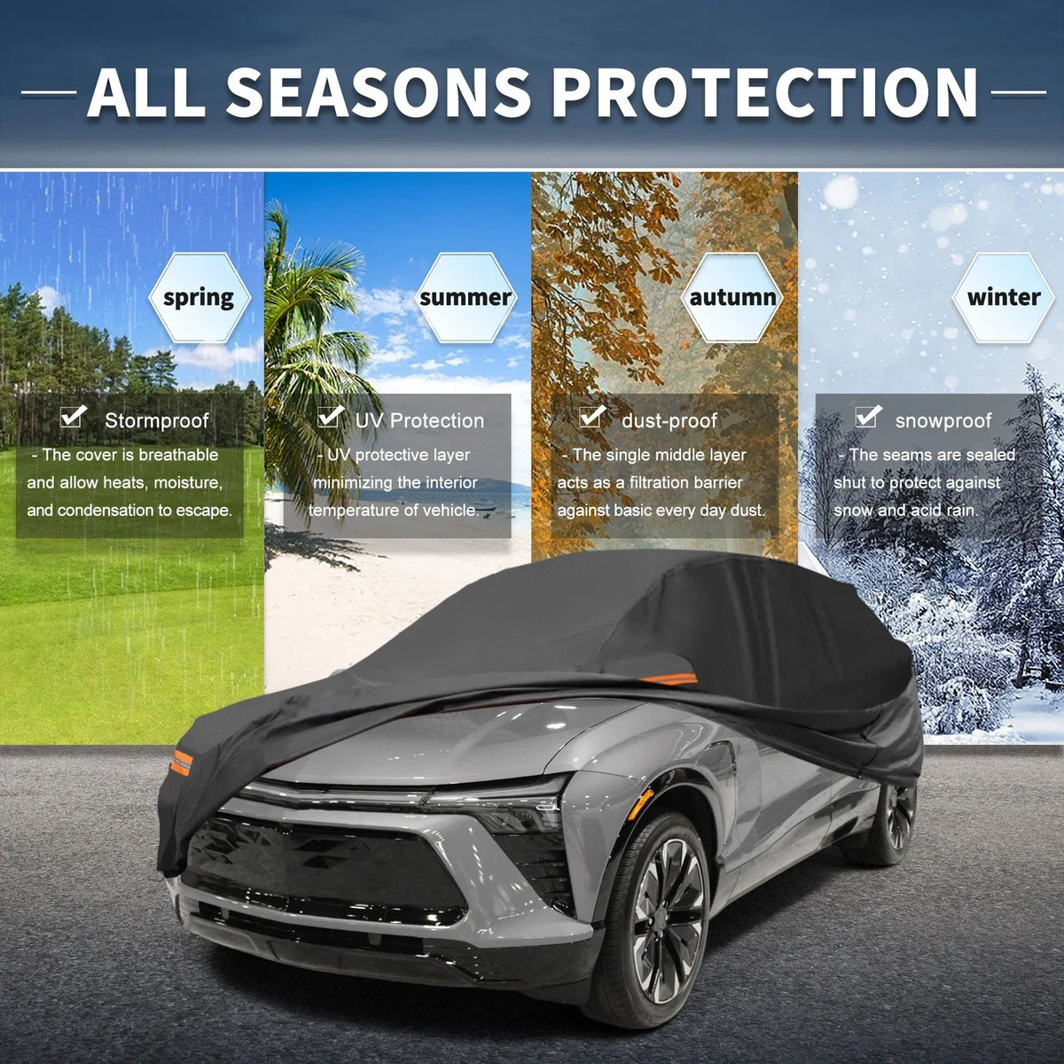 Waterproof Aluminum Film Car Cover for Honda Prologue (2023)