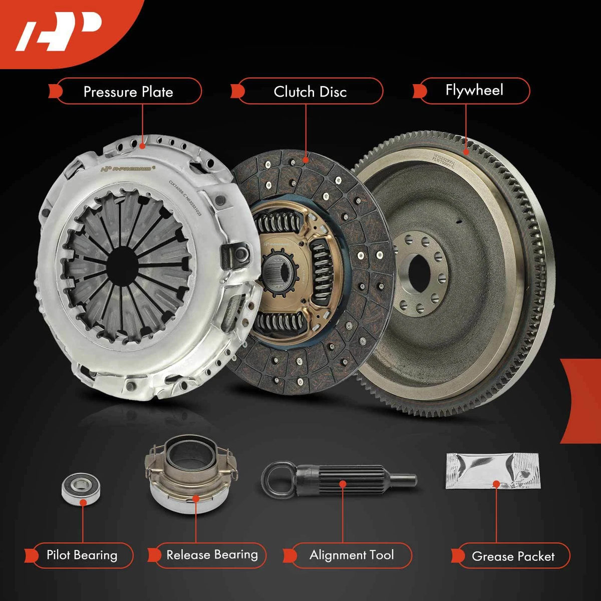 Clutch Kit with Flywheel for Toyota Tacoma (2005–2018) 16-094, L16088, LFW449