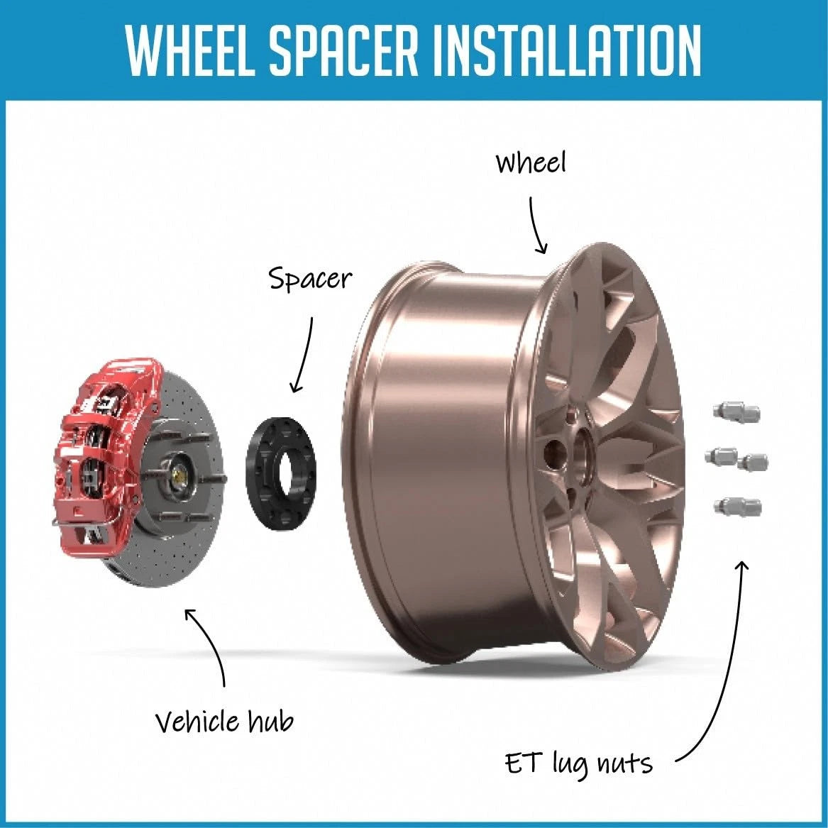 15mm Hub Centric Wheel Spacers Kit for 6x5.5, 6x139.7 (Fits )