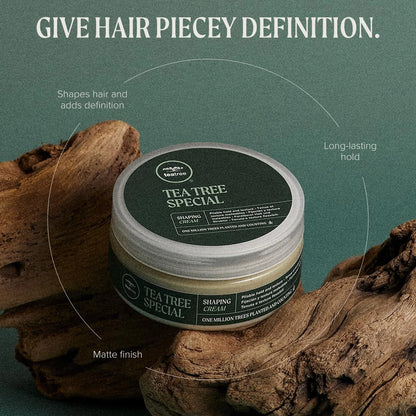 Tea Tree Shaping Cream Hair Styling 3 Ounce (Pack of 1)