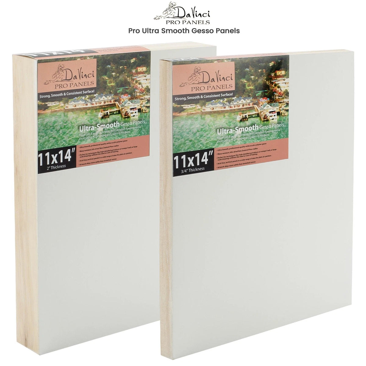 8x8 Gesso Board for Da Vinci Pro (No Part Numbers) Pack of 6
