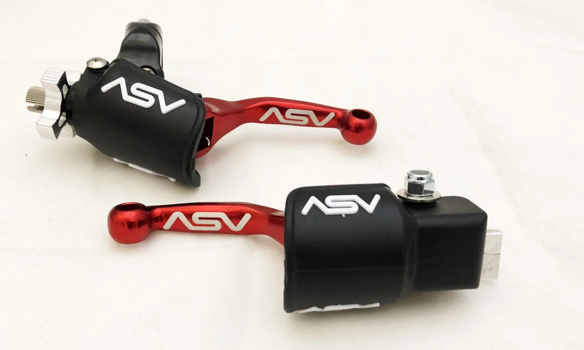ASV F4 Shorty Front Brake Clutch Perch Levers Pair for Yamaha Grizzly 450 (2007–2023)