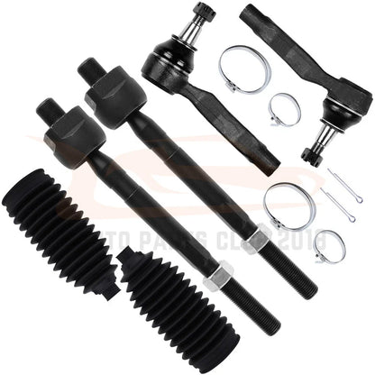Set of 6 Steering Tie Rod Rack and Pinion Bellows for Infiniti G35 (2003–2007)
