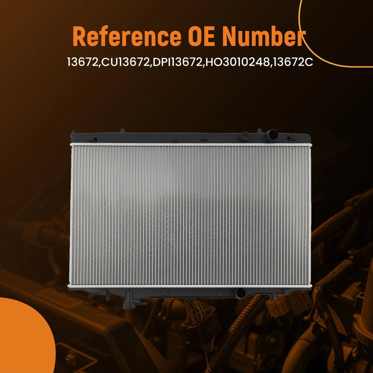 Coolant Radiator for Honda Odyssey 2018–2024 (3.5L) 13672C PR13672A CU1367