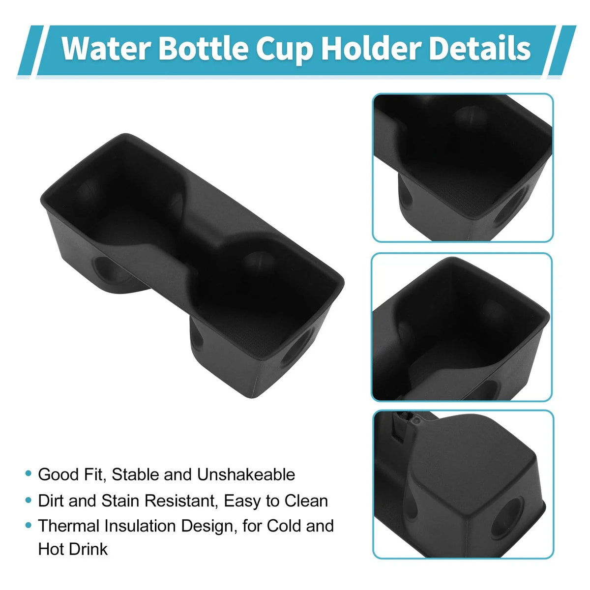 Rear Seat Center Armrest Cup Holder Organizer for Toyota RAV4 (2019–2021) TPE