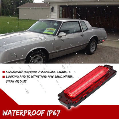 Set of 2 Red LED Rear Bumper Side Marker Lights for Chevy Monte Carlo SS (1981–1988)