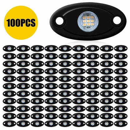 100X Purple Rock LED Underbody Lights for Jeep (Offroad, Truck, UTV, ATV)