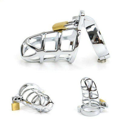 Stainless Steel Male Chastity Belt for Universal Fit (No Specific Years)