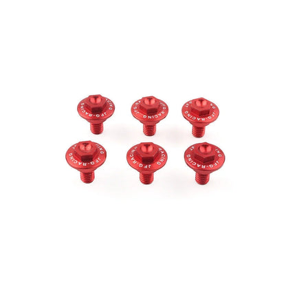 6X CNC Front Fork Guard Bolts for Honda CR125 CR250 CRF250R CRF250X CRF450R Red