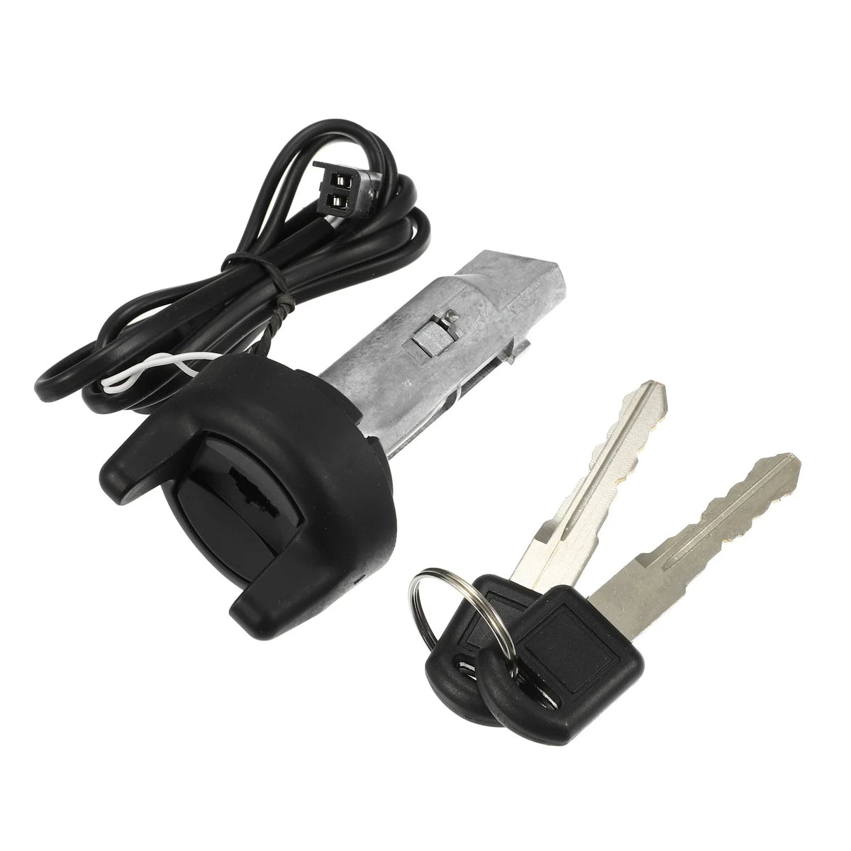 Ignition Switch Cylinder Lock for ACROPIX (3.45''x1.61'', Silver Tone, Black)