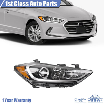Headlight Assembly Right for Hyundai Elantra Sedan (2017–2018) HY2503206 92102F2040