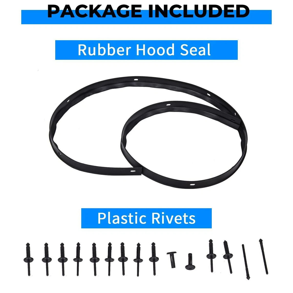 Front Bumper Hood Weatherstrip Seal for Dodge Challenger (2008–2022)