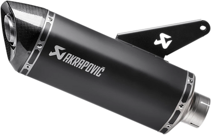 Akrapovic Slip-On Line Muffler for - Titanium, Black S-D8SO2-HRBL