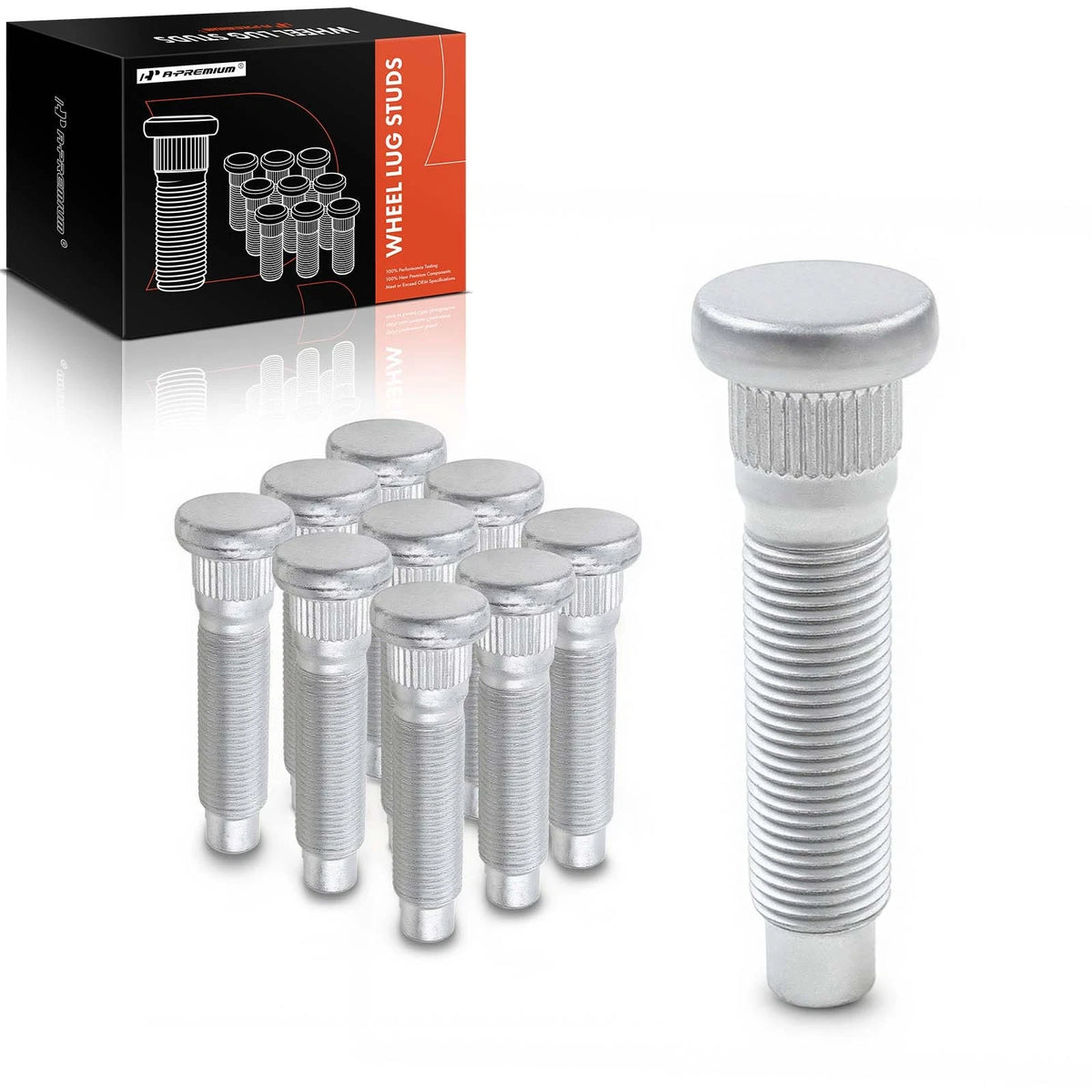 10pcs Wheel Lug Stud for Ford Edge, Lincoln MKX (2007–2014) 7T4Z1107B, 7T4Z1107C, 610-571, 610-5711