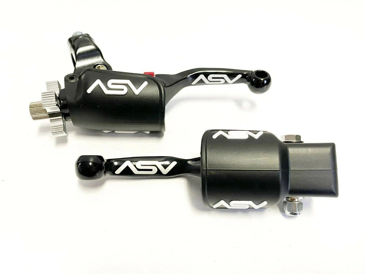 Clutch & Brake Levers Kit for ASV RM RMZ (Unbreakable, Black)