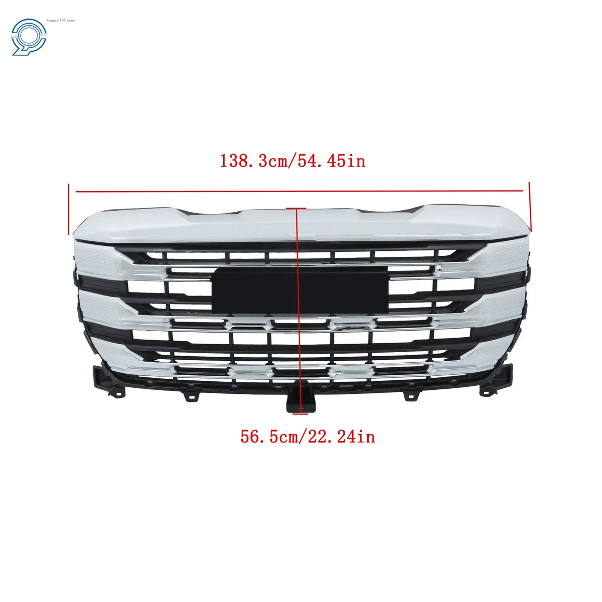 Chrome Front Upper Bumper Grille for GMC Sierra 1500 SLE (2022–2024)
