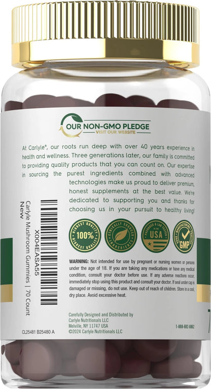 Carlyle Mushroom Complex Gummies for General Use (70 Count)