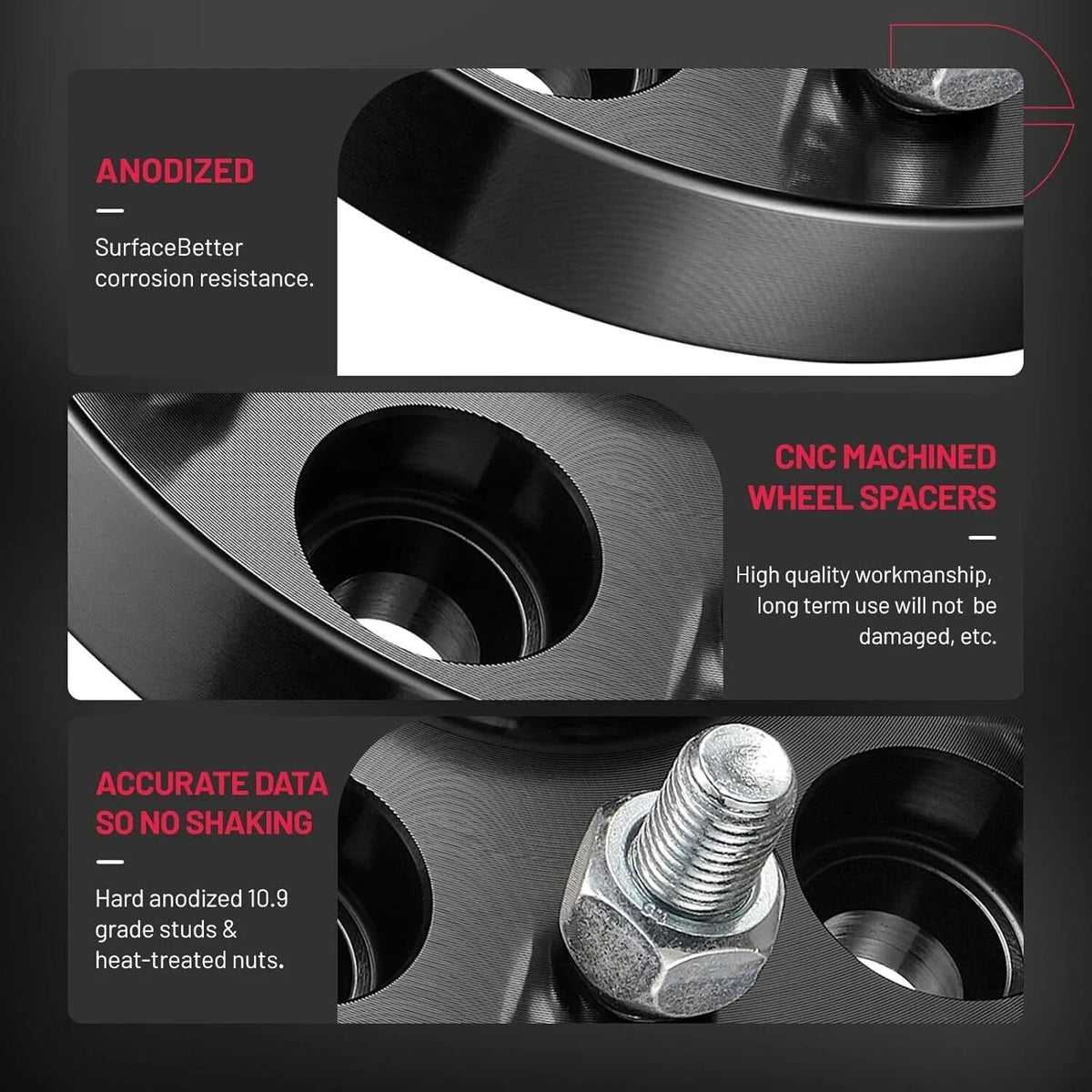 4x110 ATV Wheel Spacers 1" for Honda Rancher 250-420, Recon 200-250 (2004–2014)