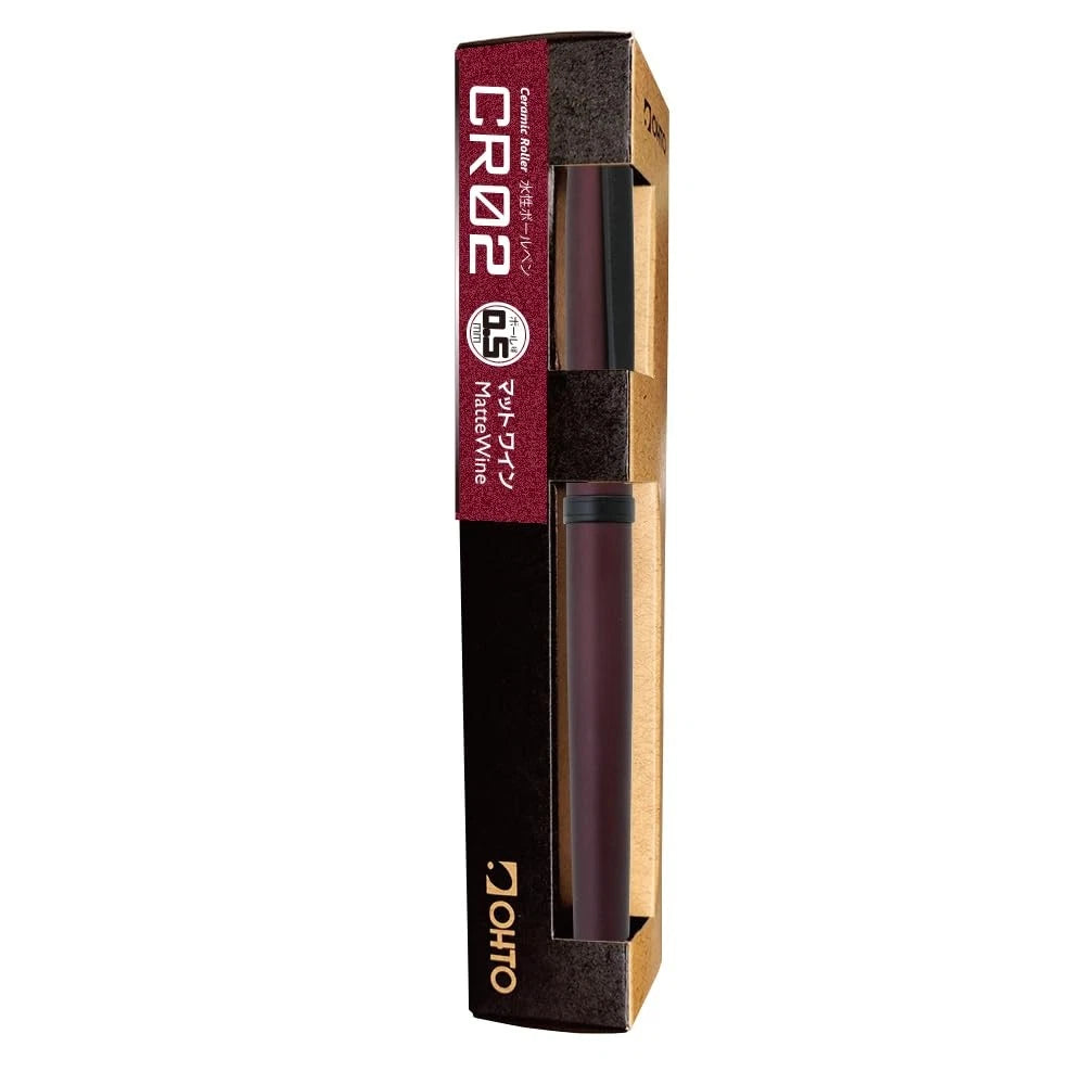 Ceramic Rollerball Pen 0.5mm for OHTO CR02 (Pack of 1) - Matte Wine