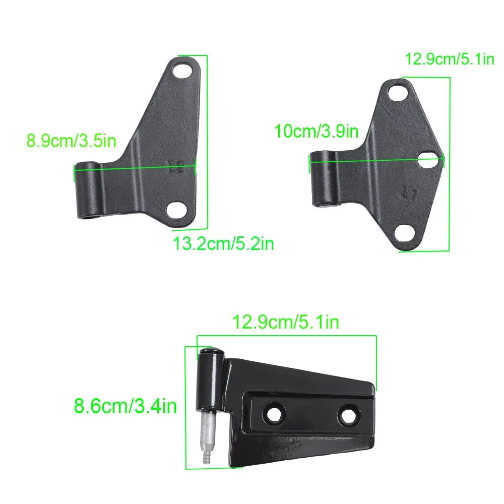 Set of 16 Body Door Hinge Replacements for Jeep Wrangler JK (2007–2018)