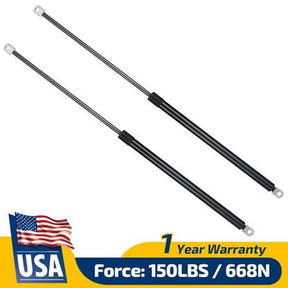 2pc Gas Struts for Camper Awning Floor Hatch Trap Door (28 Inch, 150lbs)