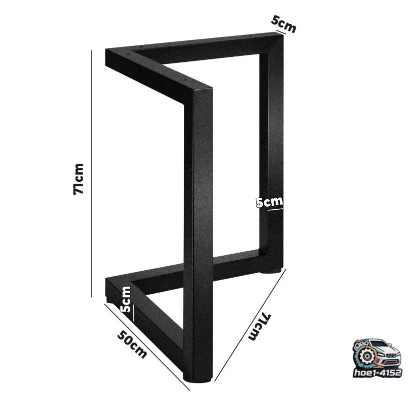 2X 28" Metal Table Legs for Dining Kitchen (Black)