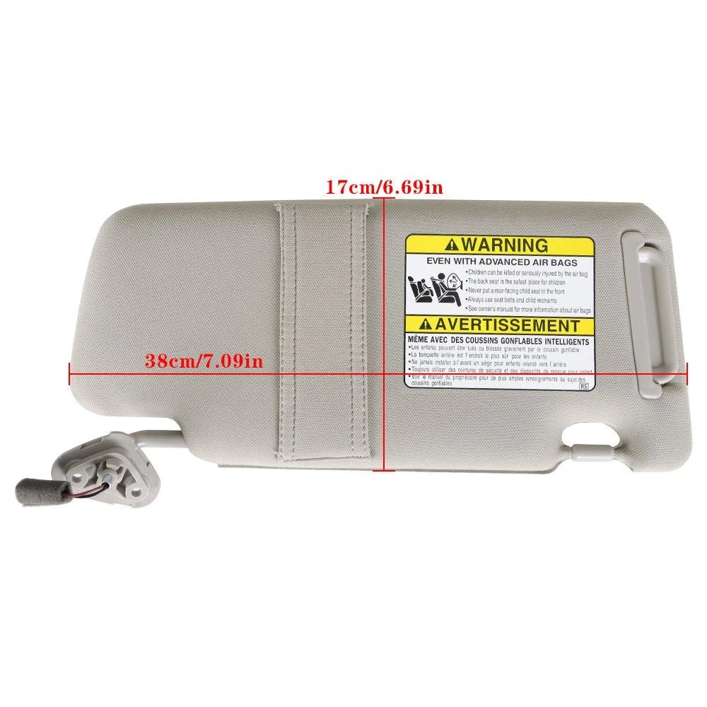 Driver Side Sun Visor for Subaru Outback Legacy (2005–2009) 92011AG55AOR