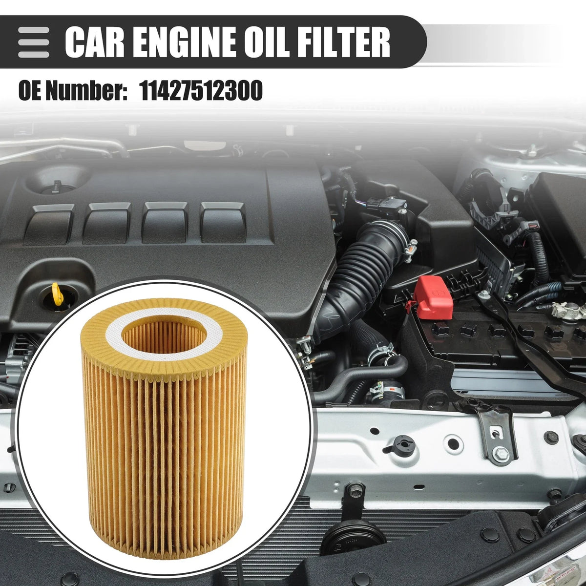 Engine Oil Filter with Gasket Set for BMW 330Ci (2001–2006) No. 11427512300