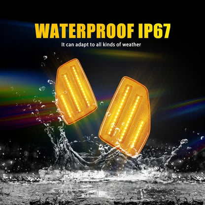 2X Amber LED Front Side Marker Lights for Hummer H3 H3T (2006–2010) EPY