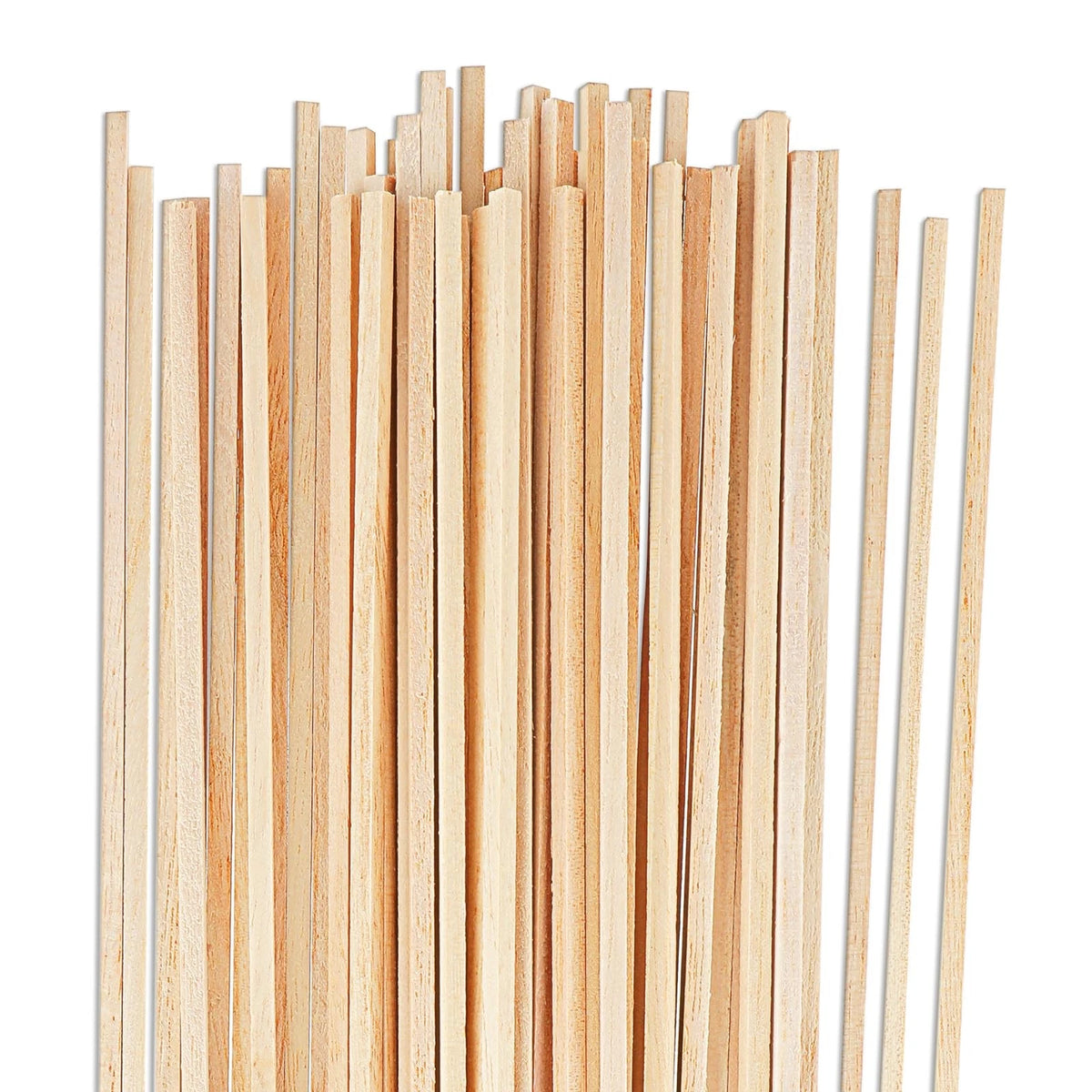 50 PCS Wooden Dowel Rods 1/8" x 12" for Crafts