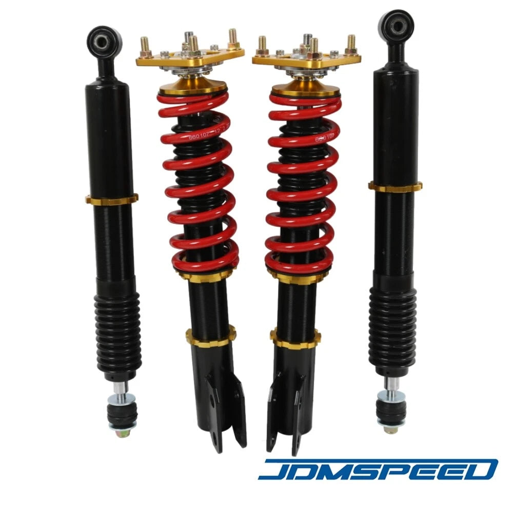 Set of 4 Adjustable Height Coilover Struts for Ford Mustang (1994–2004)