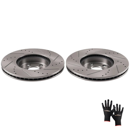 Front Brake Rotors Pair for Toyota Corolla (2009–2019) Pontiac Vibe (2009–2010) S31505