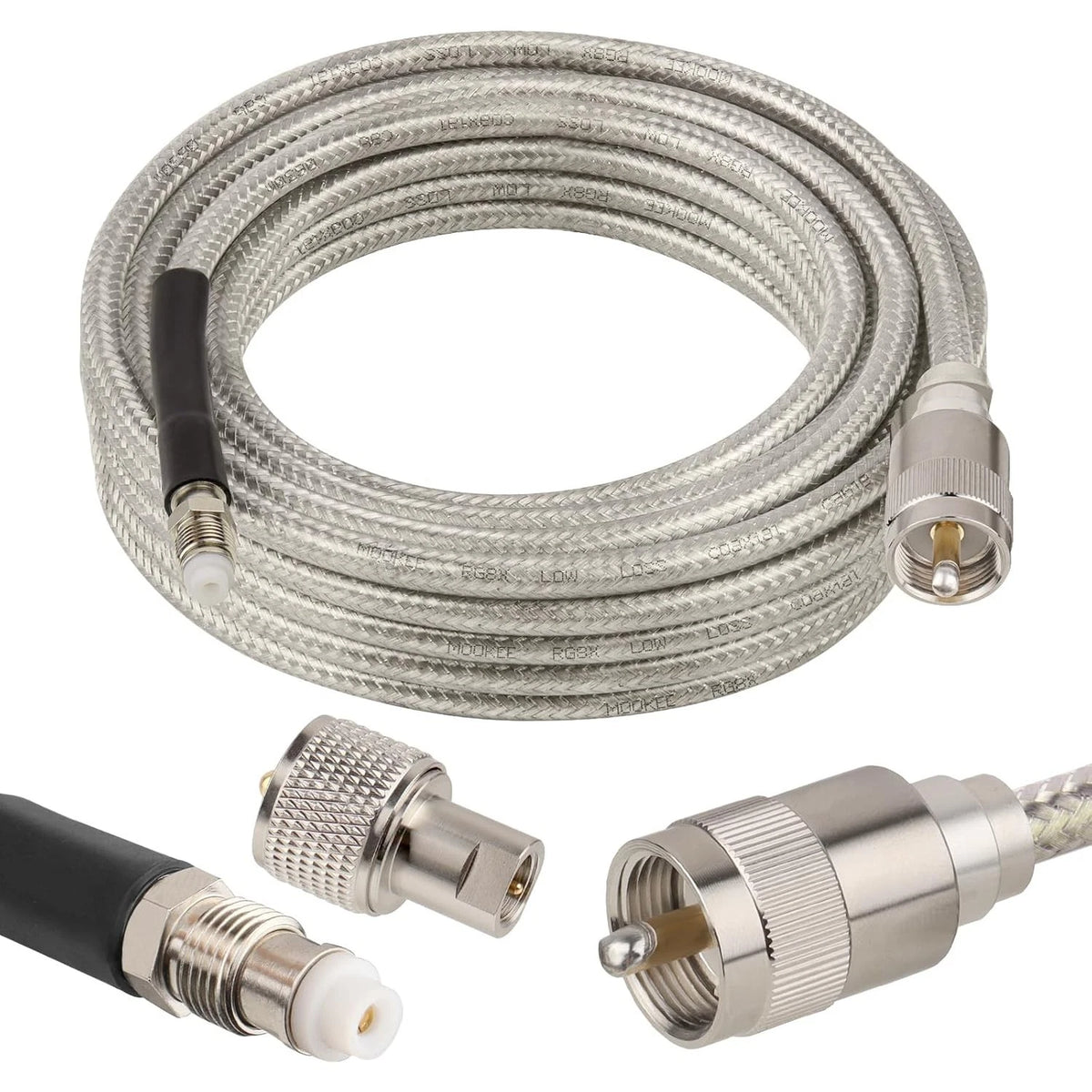 18ft RG8X Coax Cable for CB Antenna with PL-259 Connector