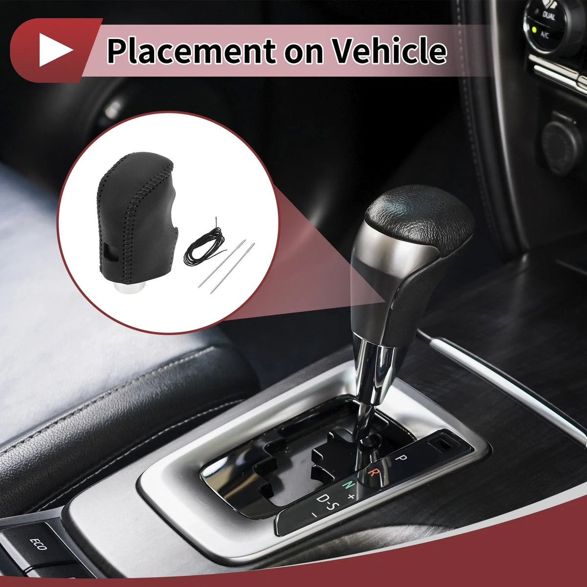 1 Pc Gear Shift Knob Cover for Nissan Altima (2019–2024) Black