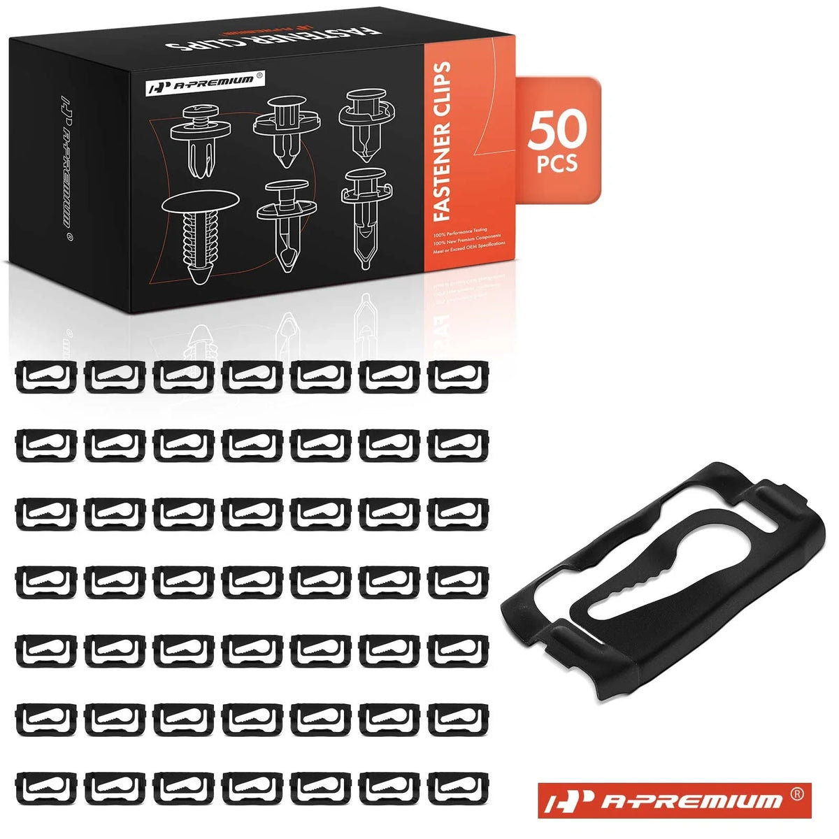 Set of 50 Metal Window Reveal Moulding Clips for GM (1971–Present)