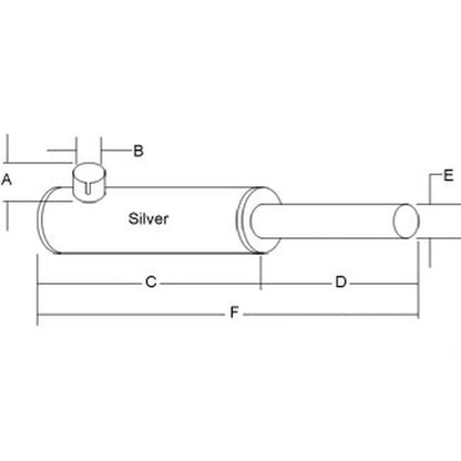 Muffler for Cub Cadet 102 104 106 122 126
