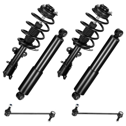 Front Struts, Rear Shock, Sway Bar for Dodge Grand Caravan & Town & Country (2008–2010)