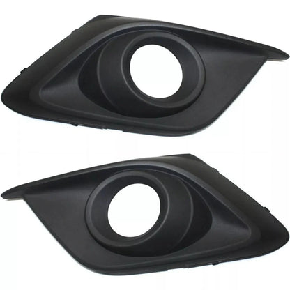 Textured Black Fog Light Trims for Mazda 3