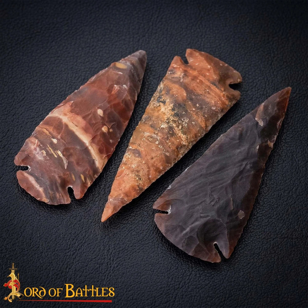Medieval Flint Arrowhead for Archery (1"-10" Crystal & Healing Stone)
