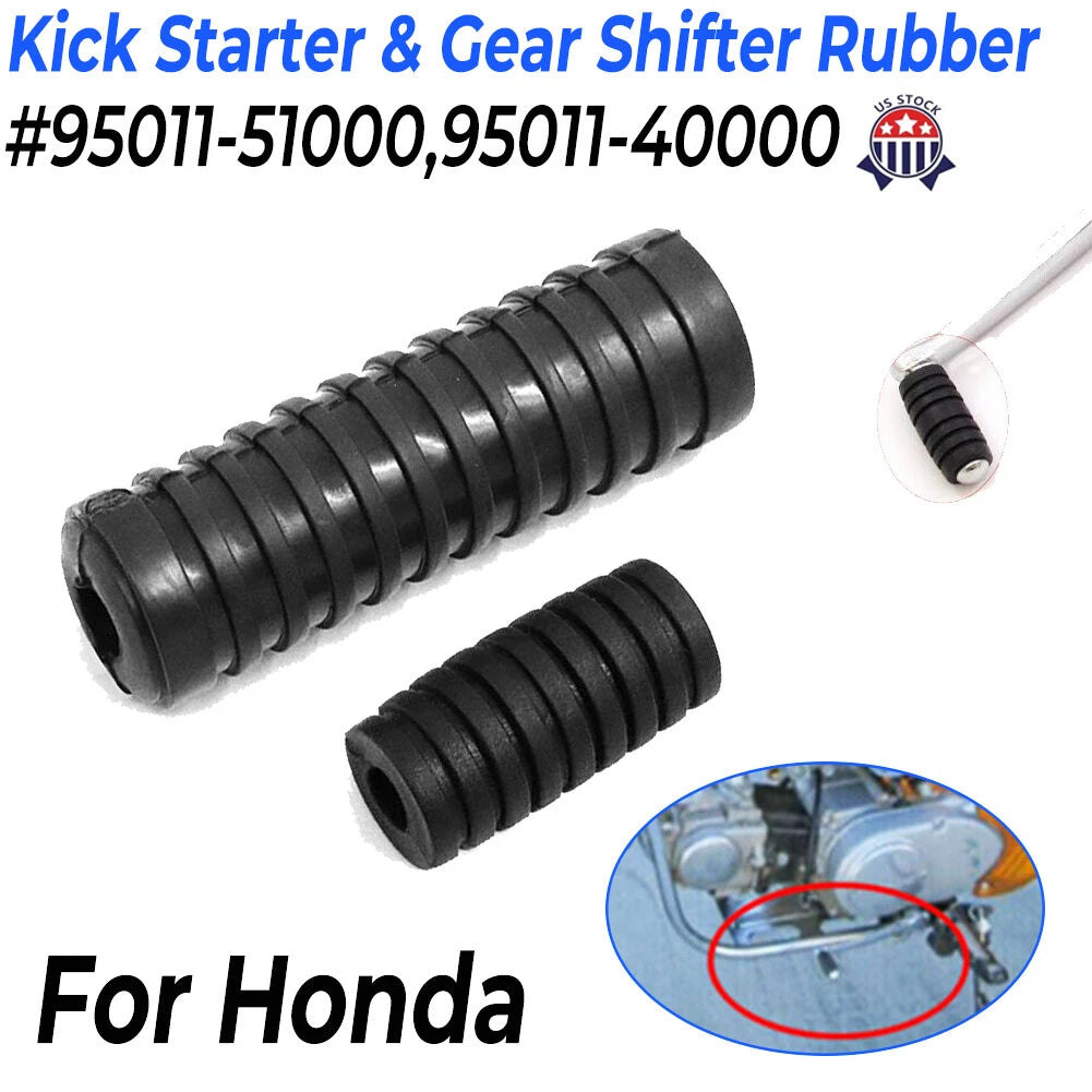 Rubber Gear Shift Shifter & Kick Start Pedal Set for Honda CB350 CB450 CB750 CT70