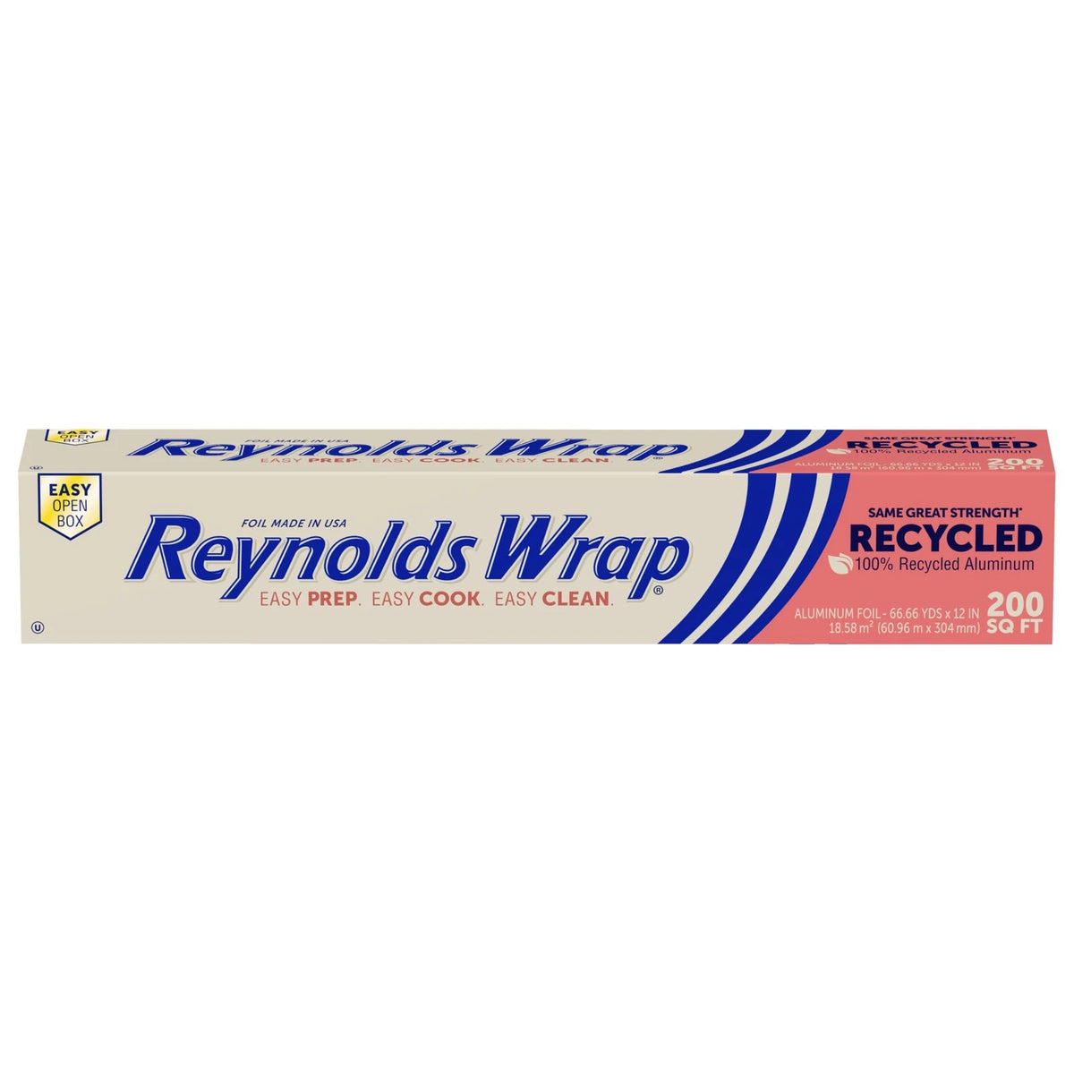 Recycled Aluminum Foil Roll for Kitchen Use (200 Sq Ft, Silver)