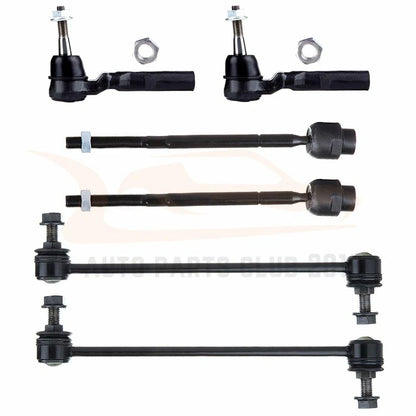 Set of 6 Front Tie Rod Ends Steering Kit for Chevrolet Malibu & Pontiac G6
