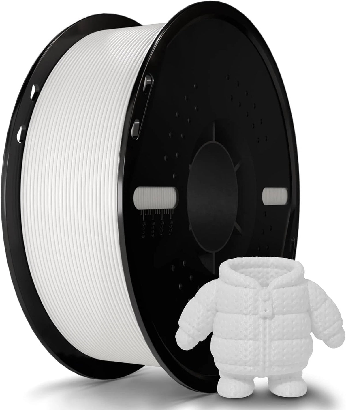 1kg White PLA+ 1.75mm 3D Printer Filament, Accuracy +/- 0.02mm