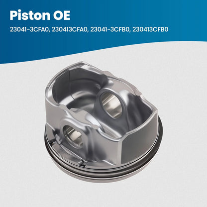 6PC Engine Piston Kit for Kia Sorento/Sedona 3.3L V6 (2011–2020) 23041-3CFA0